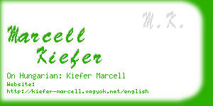 marcell kiefer business card